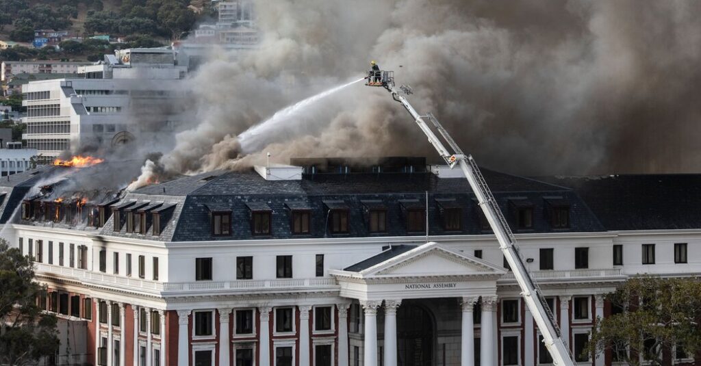 Suspect Charged With Arson in Fire at South Africa’s Parliament