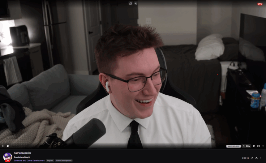 Nathan Dickson Wraps Up 24-Hour Game Development Charity Stream for Gamers Outreach Foundation Nathan Dickson Wraps Up 24-Hour Game Development Charity Stream for Gamers Outreach Foundation